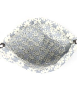Regalo Felice 【花の刺繍 / セットで持っても可愛い】ポーチ小 / REGALO LBL(ライトブルー)