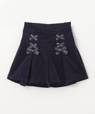 ANY KIDS コーデュロイキュロット ネイビー