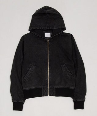 WEGO 【ユニセックス着用ITEM】リップストップフードブルゾン ブラックその他
