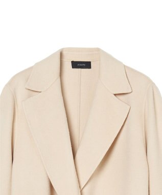 JOSEPH 【WEB&OUTLET限定】ダブルフェイスラムズ　ベルテッドコート Vanilla