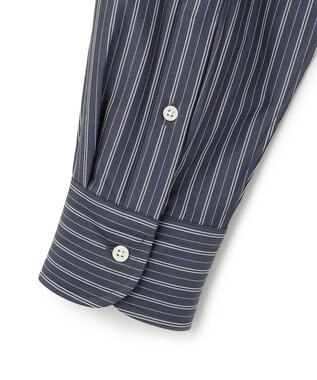 J.PRESS MEN KANEMASA マルチストライプジャージ シャツ ネイビー系1