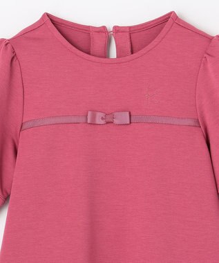 組曲 KIDS 【110-140cm】グログラン ワンピース ラズベリー系