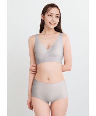 WACOAL 【GOCOCi ゴコチ】 ノンワイヤーブラ まるでつけていないような着ごこち 上向きで立体的なバストシルエット ブラトップ ハーフトップ レディース CGG536 /ワコール グレー