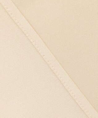 自由区 【洗える/UVケア/吸放湿性】シルクストレッチ ハイネックブラウス ベージュ系