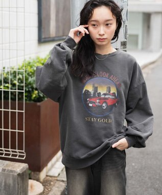 WEGO ヴィンテージライクピグメントスウェット 柄3