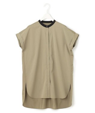 ICB L 【洗える】 タイプライタージャージーコンビ カットソー オリーブ系