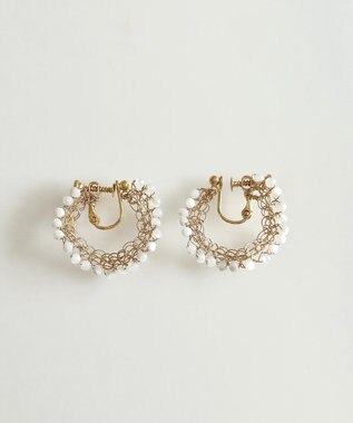 CASUMINO sweet pie mini 白蝶貝イヤリング gold