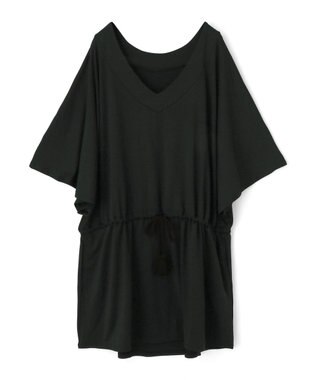 San-ai Resort（三愛水着楽園） 【UPF50＋】　ポンチョ　F【San-ai Resort（サンアイリゾート）】 ブラック