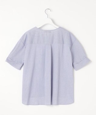 自由区 【WEB限定・洗える・XSサイズあり】トリコットジャージー カットソー スカイブルー系1