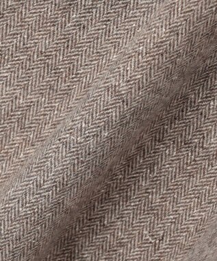 23区 シルクネップヘリンボーン ガウチョ パンツ ブラウン系