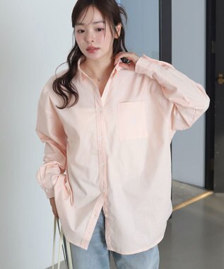 WEGO 【26年春新色登場★】USPOLOBIGシャツ ライトピンク