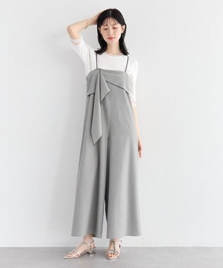 YECCA VECCA シアーMIX5分袖ニット Off White