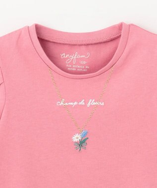 ANY KIDS ネックレス Ｔシャツ ピンク