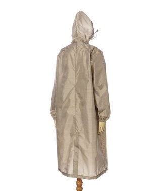 MOONBAT 【収納袋付き】FLAT PURE サイクル レインコート チェック 自転車 ベージュ