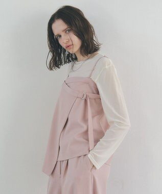 YECCA VECCA 2wayキャミソールビスチェ Pink