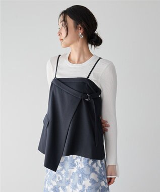YECCA VECCA 2wayキャミソールビスチェ Navy