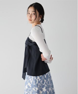 YECCA VECCA 2wayキャミソールビスチェ Navy