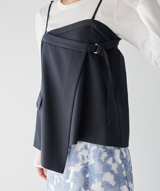 YECCA VECCA 2wayキャミソールビスチェ Navy