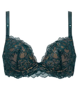 BRADELIS New York 【BRADELIS New York/ ワイヤー 育乳補整ブラ】ナオミステップ2ブラ24A2 ブラデリス 補正 ブラジャーSTEP2 寄せる ミッドナイトブルー