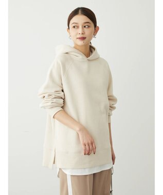 Green Parks 裏起毛パーカー Light Beige