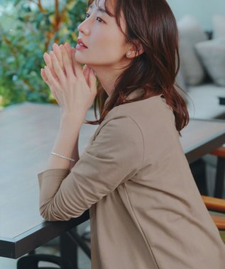 Tiaclasse L 【おのののかさん着用】冷凛(ひやりん)カノコカットソートッパーカーディガン ベージュ