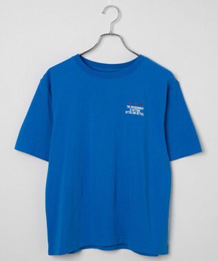 WEGO ヴィンテージライクグラフィックTシャツ ブルー