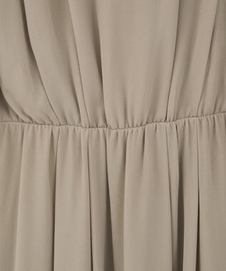 YECCA VECCA レース切替シフォンドレス Beige