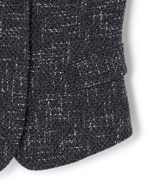 BEIGE， TRIPHANE / バックニットツイードビスチェ Navy Mix