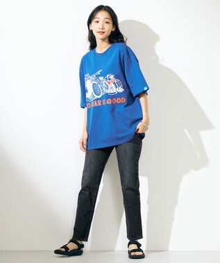 SHARE PARK MENS 【UNISEX】UVカット アートコラボTシャツ〈BEAR〉 ブルー