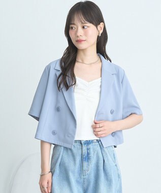 earth music&ecology ショートテーラードジャケット