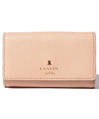 LANVIN en Bleu メラニー キーリング付きキーケース ピンクベージュ