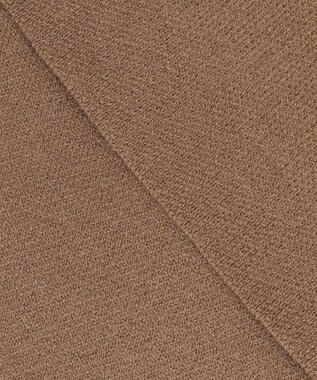 ANY スウェットライクハーフジップニット キャメル