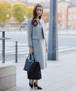 TOCCA PETAL SILHOUETTE LEATHER BAG  レザーバッグ ブラック系