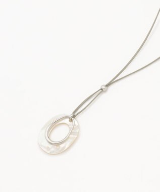 J.PRESS LADIES シェル ネックレス ホワイト系