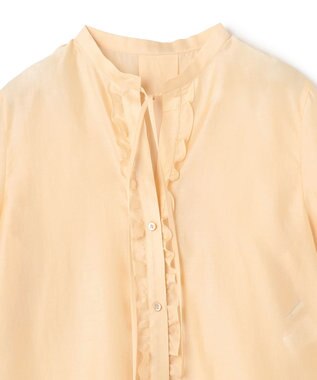 BEIGE， AMARYLLIS / フリルリボン ブラウス Peach