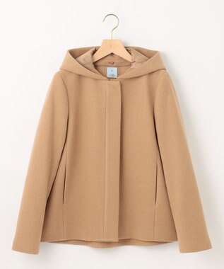 組曲 L 【2WAY】ウールモッサ ショートコート ベージュ系