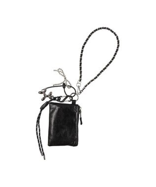 UNBILLION カシュカシュ cachecache / ミニポーチ付じゃらじゃらチャーム ブラック