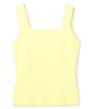 uncrave リネンニット スクエアタンクトップ イエロー