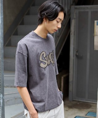 WEGO 【ユニセックス着用ITEM】ワッペンロゴドロストBIG　T（SS） グレーその他