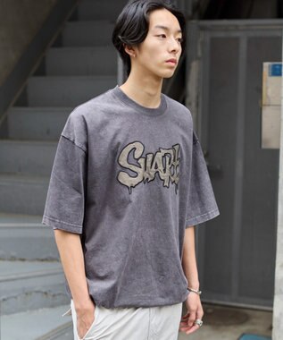 WEGO 【ユニセックス着用ITEM】ワッペンロゴドロストBIG　T（SS） グレーその他