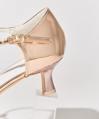 AMERICAN HOLIC ナロークロスストラップサンダル Pink Gold