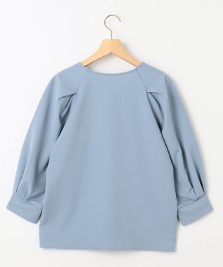 組曲 タックスリーブカルゼ カットソー サックスブルー系