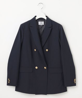 J.PRESS LADIES ANASTASIAトロ ダブルジャケット ネイビー系