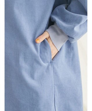 CRAFT STANDARD BOUTIQUE コーデュロイリブ付きワンピース Blue