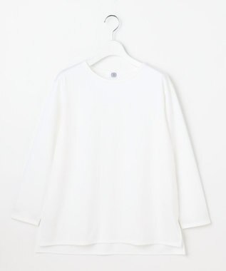 J.PRESS LADIES L レイヤードジャージー Tシャツ カットソー ホワイト系