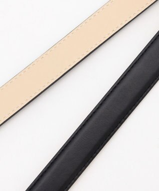 J.PRESS LADIES ベーシック レザー ベルト ブラック系