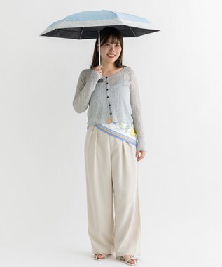 earth music&ecology 【予約】earth×Wpc.コンパクト日傘 Blue