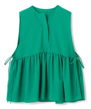 UNFILO BREEZEMOVE ペプラムブラウス グリーン