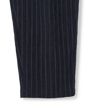 JOSEPH HOMME 【新素材】エアリッジストレッチ ドロスト付タック入りテーパードパンツ / PEGG TUCK ネイビー系1