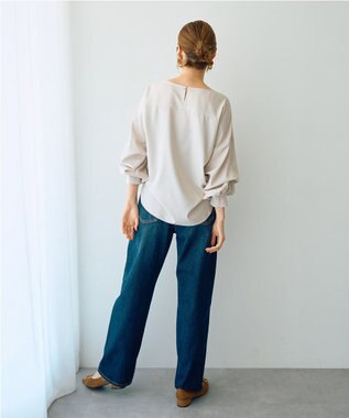 YECCA VECCA 2wayボリューム袖ブラウス Light Beige